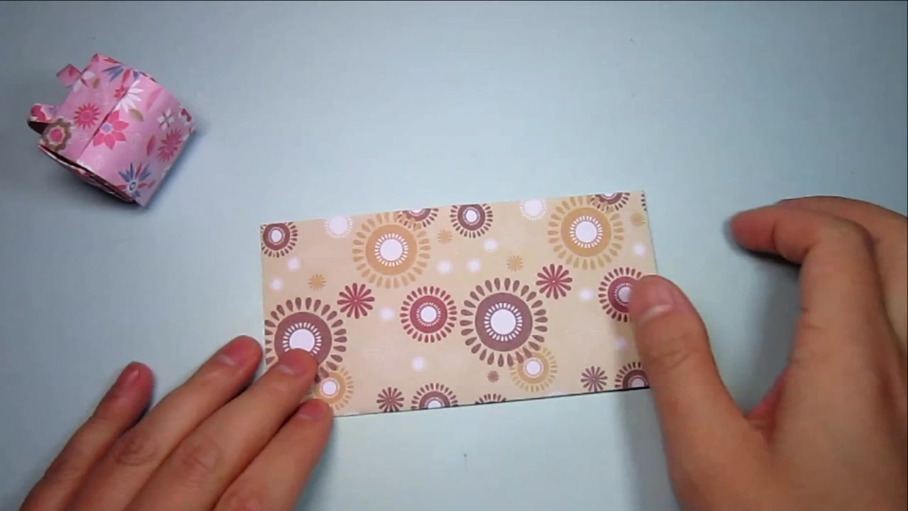 如何折纸小书包,简单的迷你小书包折法,DIY手工