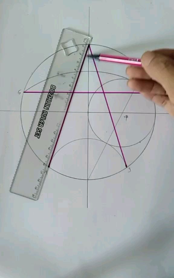 朋友说尺规作图五角星这样很完美