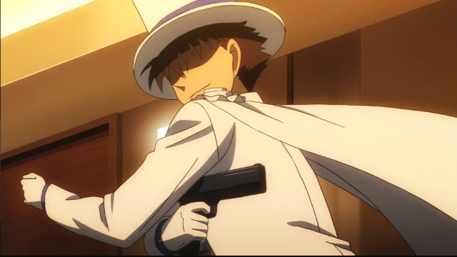 怪盗基德:基德竟然开枪了!警察们都不敢相信