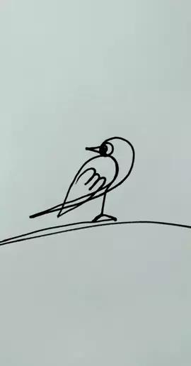 一笔画鸟.