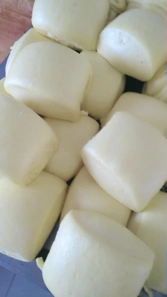 看看我蒸的南瓜白面馒头