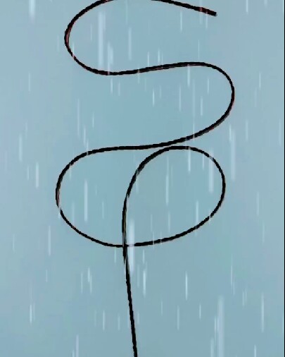 一根线做出的画