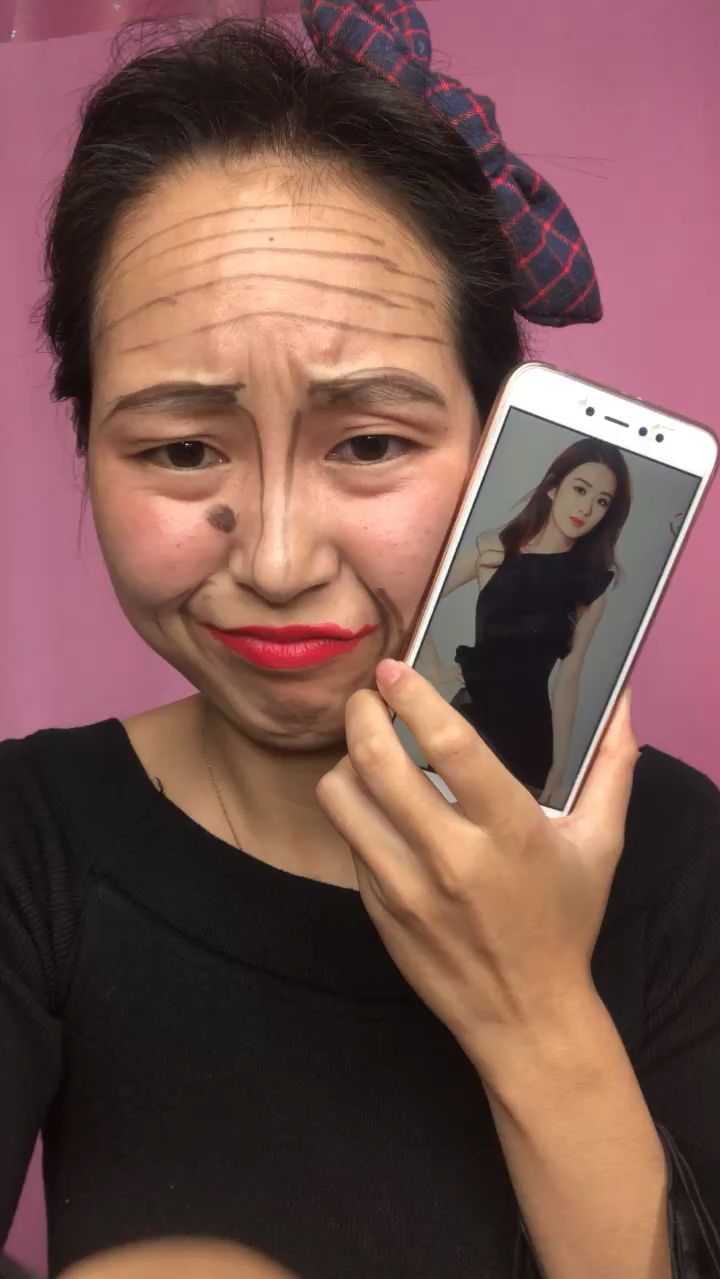 丑女化完妆惊艳全场,去参加网红party去