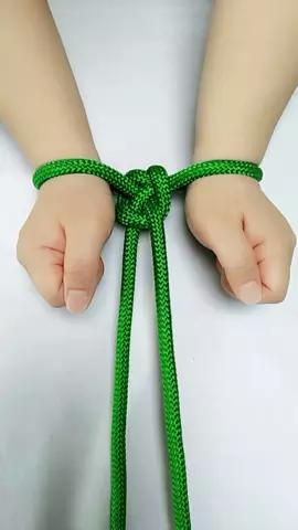 远古年代的手铐结,又是一个很神奇的魔术结