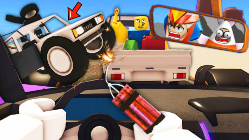 兄弟俩新造了辆异形大脚车,变公路显眼包后被僵尸挤爆啦!造车旅游