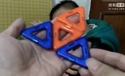 儿童磁力拼图教程,三角体的做法,儿童魔方玩法