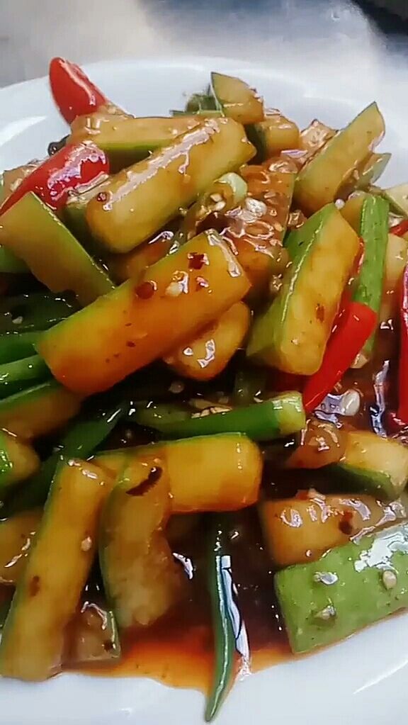 酱爆西葫芦教程