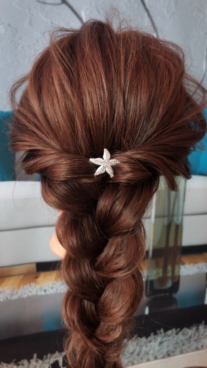 美美的低麻花辫!