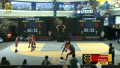 李琳街球动作单挑老外 连续胯下运球+欧洲步终结
