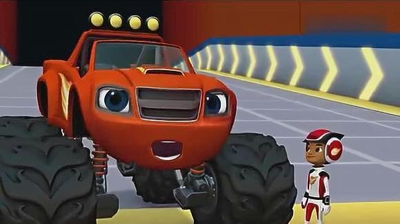 旋风战车队:飙速和阿杰来到大型赛车场怪兽赛车锦标赛