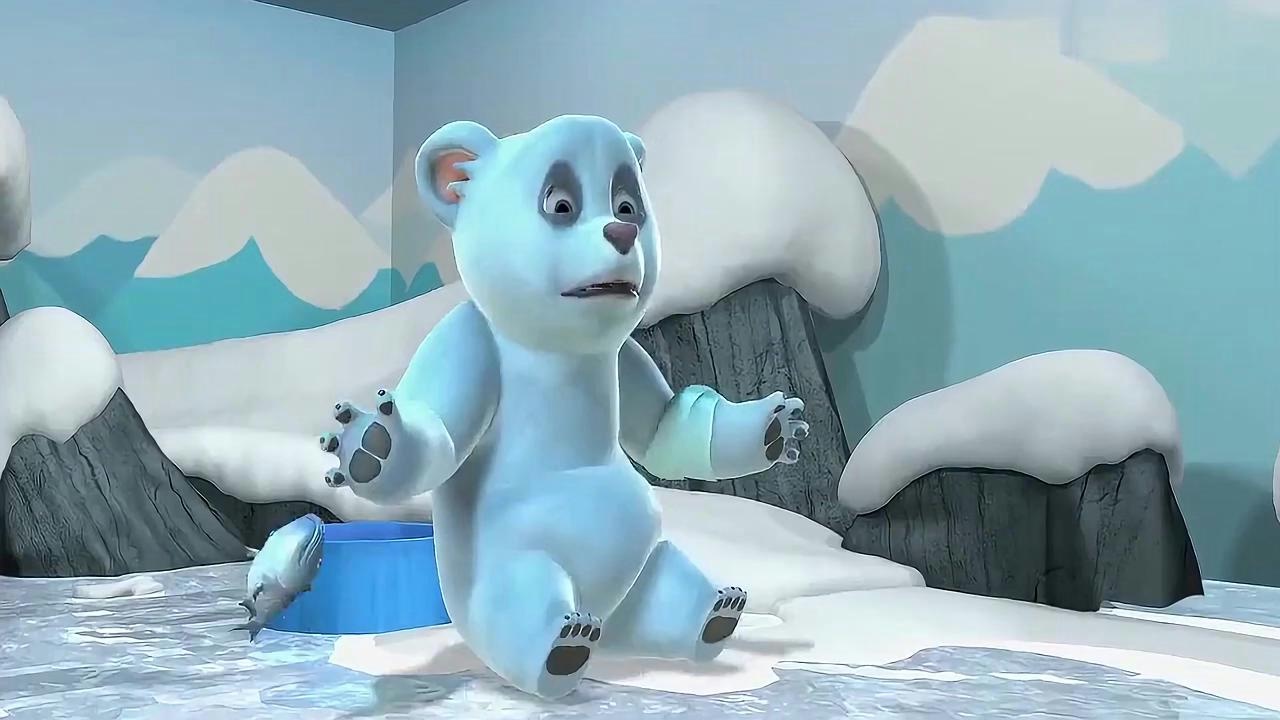 光头强和小北极熊分别,光头强和小北极熊都哭了