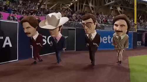 MLB球队举办吉祥物赛跑，场面搞笑