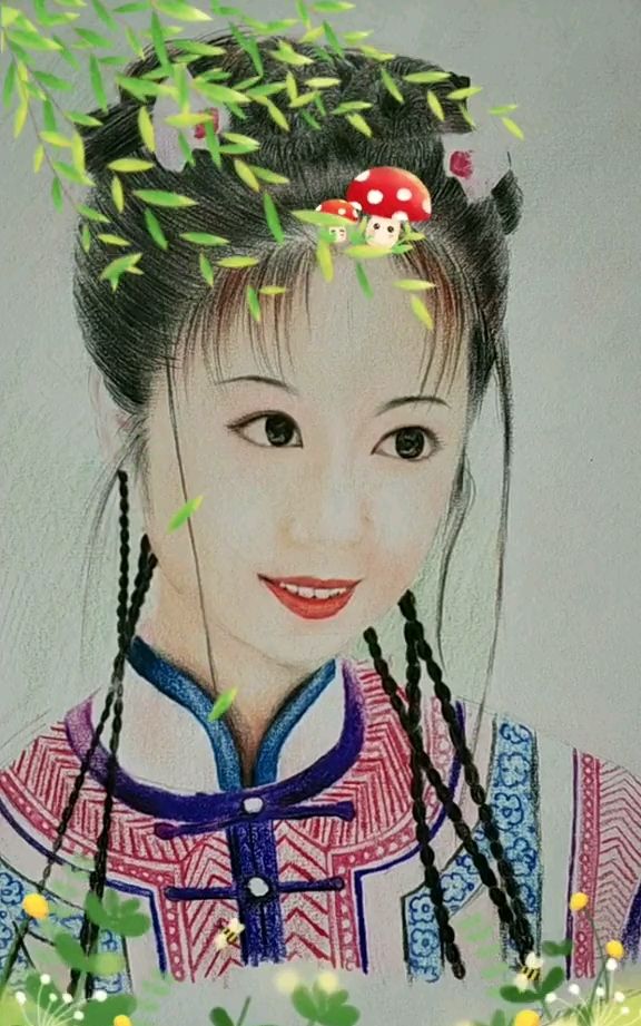 海豚手绘 手绘《还珠格格》夏紫薇,你们喜欢吗?