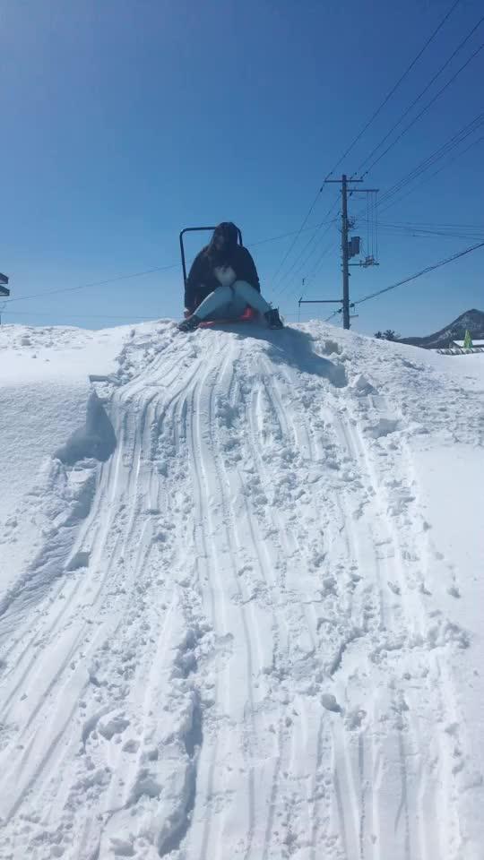 自制滑雪