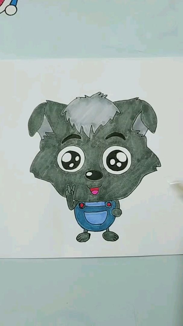 教你画小灰灰简笔画