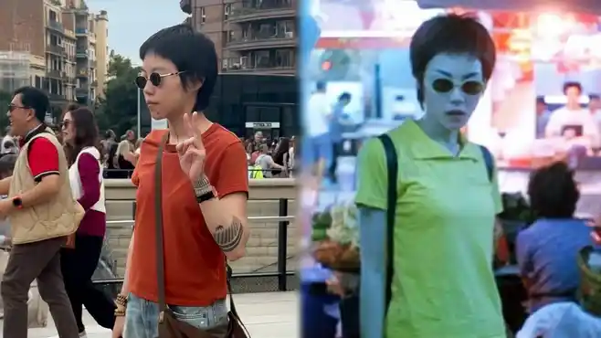 窦靖童西班牙被偶遇